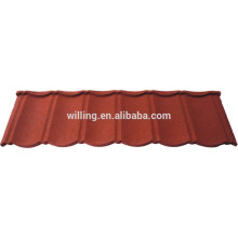 stone coated roof tile/red color metal roof tile/sheet metal building materials